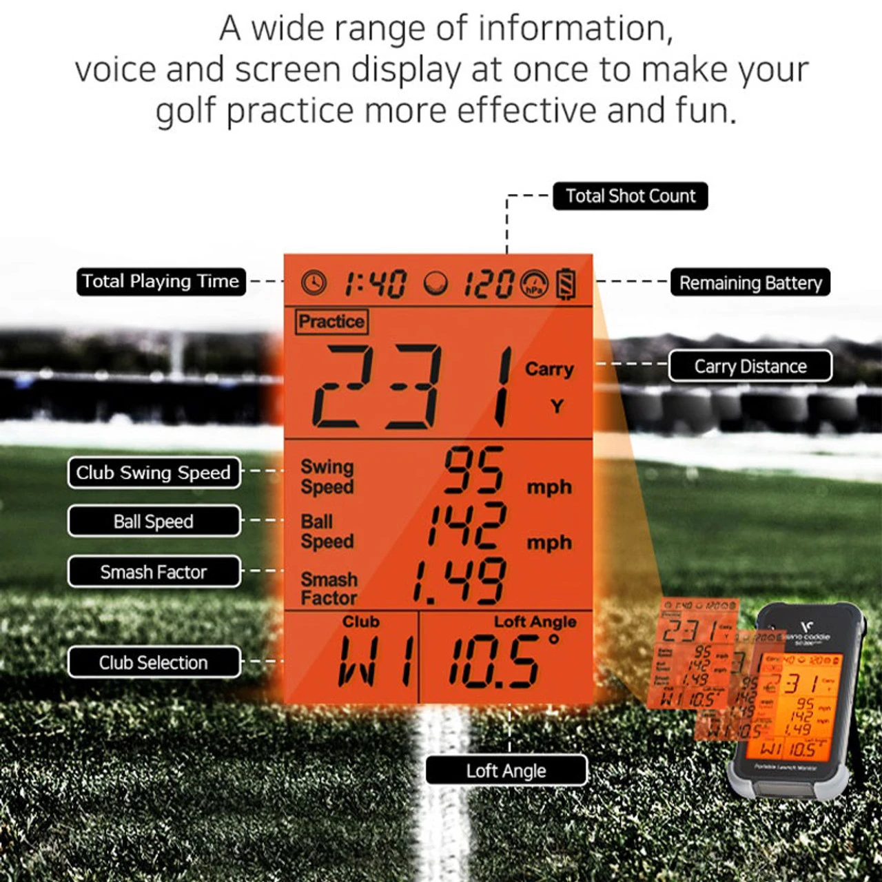 Swing Caddie SC200 Plus Launch Monitor 8 Swing Caddie SC200 Plus Launch Monitor - Image 6