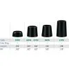 .335" Wood Ferrules - Black -Tools Shop bwf2 82149.1678312223
