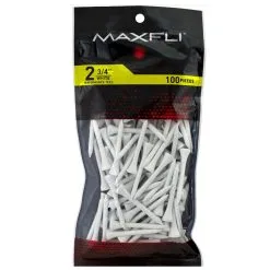 Maxfli 2.75" White Tees-MX172