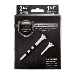 Maxfli 2 3/4" Whtie Performance Tee 50pk