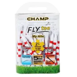 Champ Zarma My Hite White/Red Striped 2 3/4" Tees 30 Pack